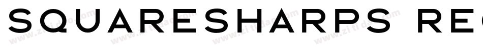 Squaresharps Regular字体转换